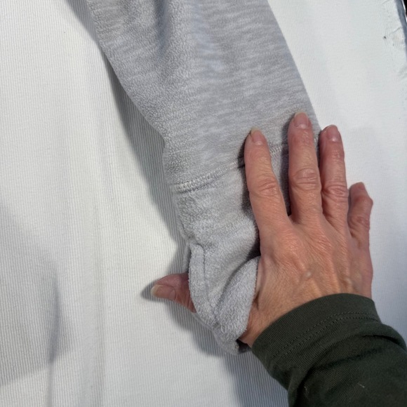 Eddie Bauer Womens Gray Heathered‎ Fleece 1/4 Zip Pullover Long Sleeve L G - Picture 3 of 13